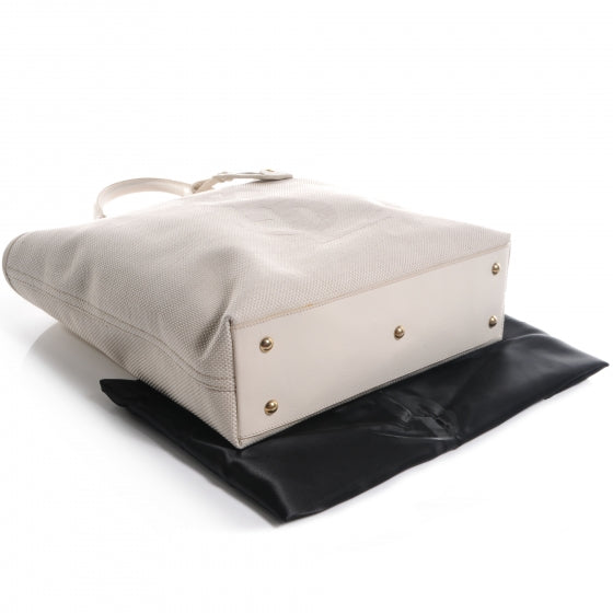 Saint Laurent Canvas Tote Cream 4 of 8