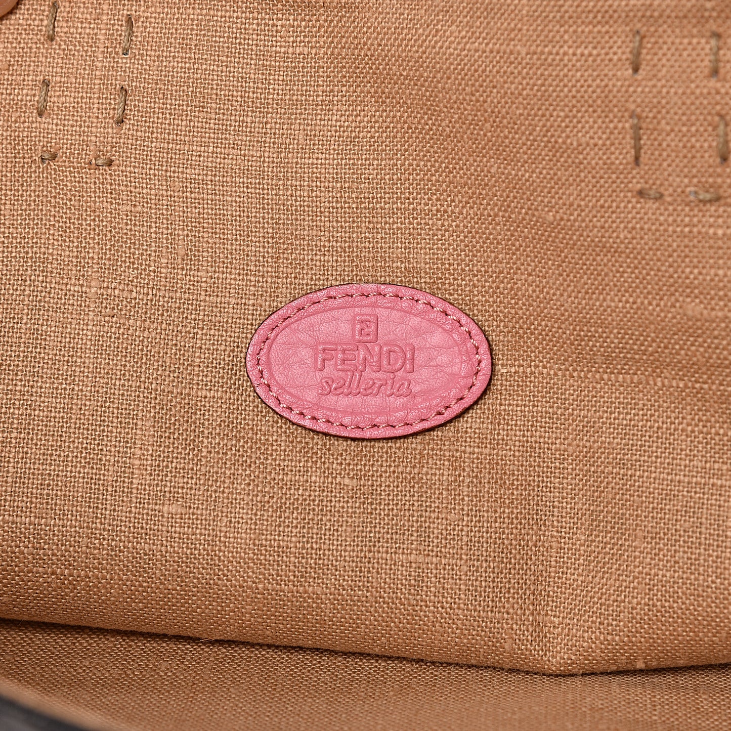 Coated Canvas Calfskin Romano Selleria Borghese Print Special Shopping Tote Blue Rosa