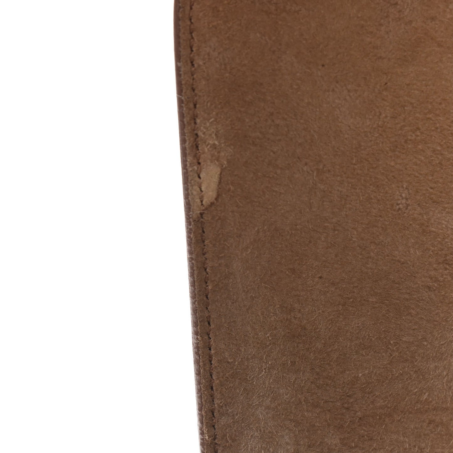 Suede Calfskin Fringe Kim Satchel Dusty Beige