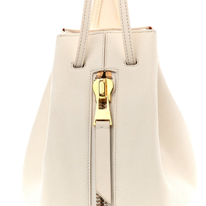 Tom Ford Calfskin Zip Bucket Bag White 7 of 11