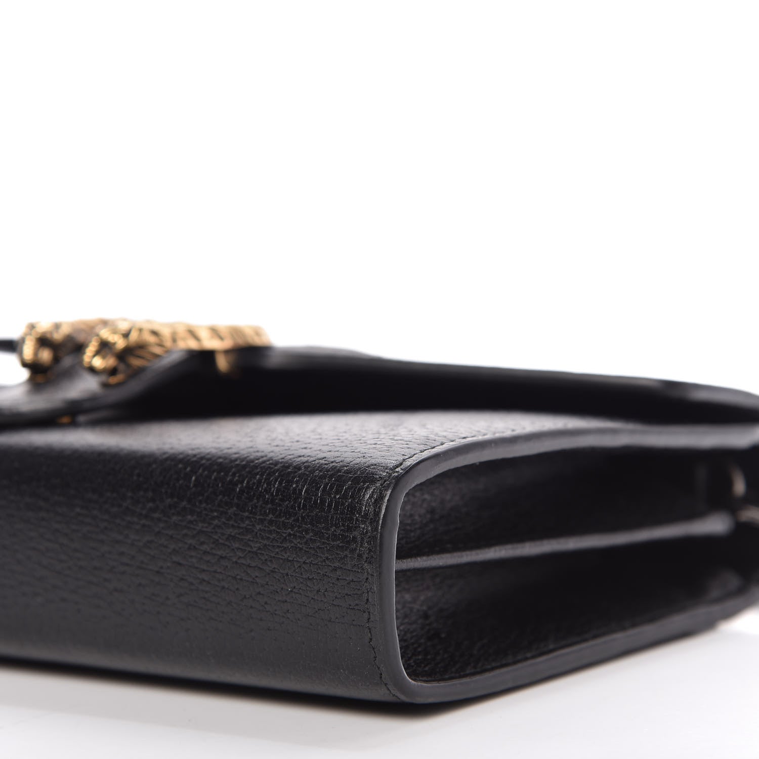Gucci Calfskin Web Mini Dionysus Chain Wallet Black 7 of 10