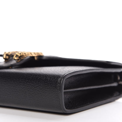 Gucci Calfskin Web Mini Dionysus Chain Wallet Black 7 of 10