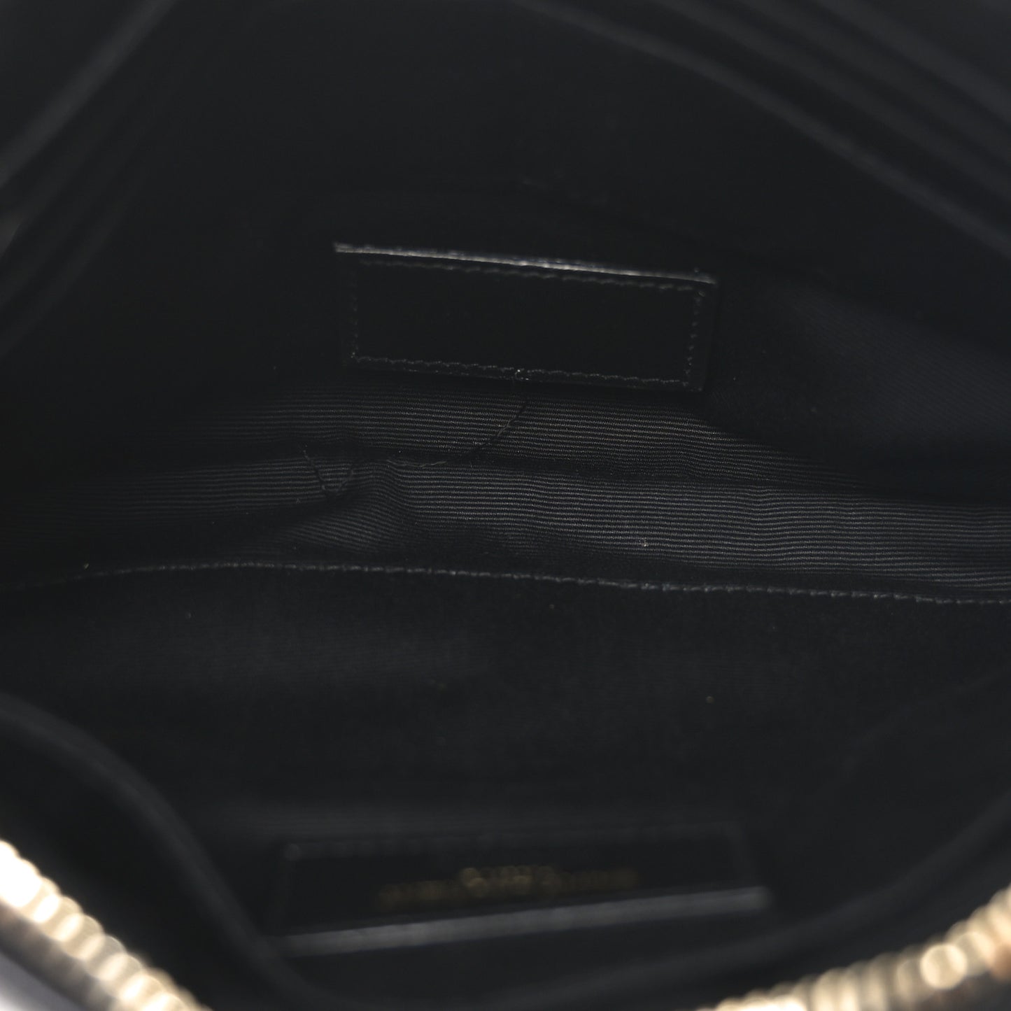 Calfskin Matelasse Chevron Monogram A5 Wristlet Black