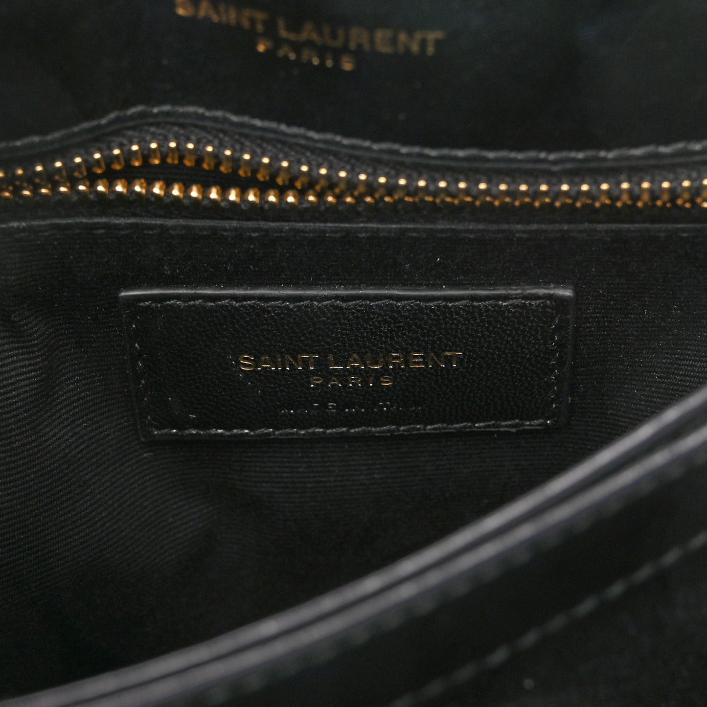 Velvet Y Quilted Monogram Toy Loulou Chain Satchel French Black