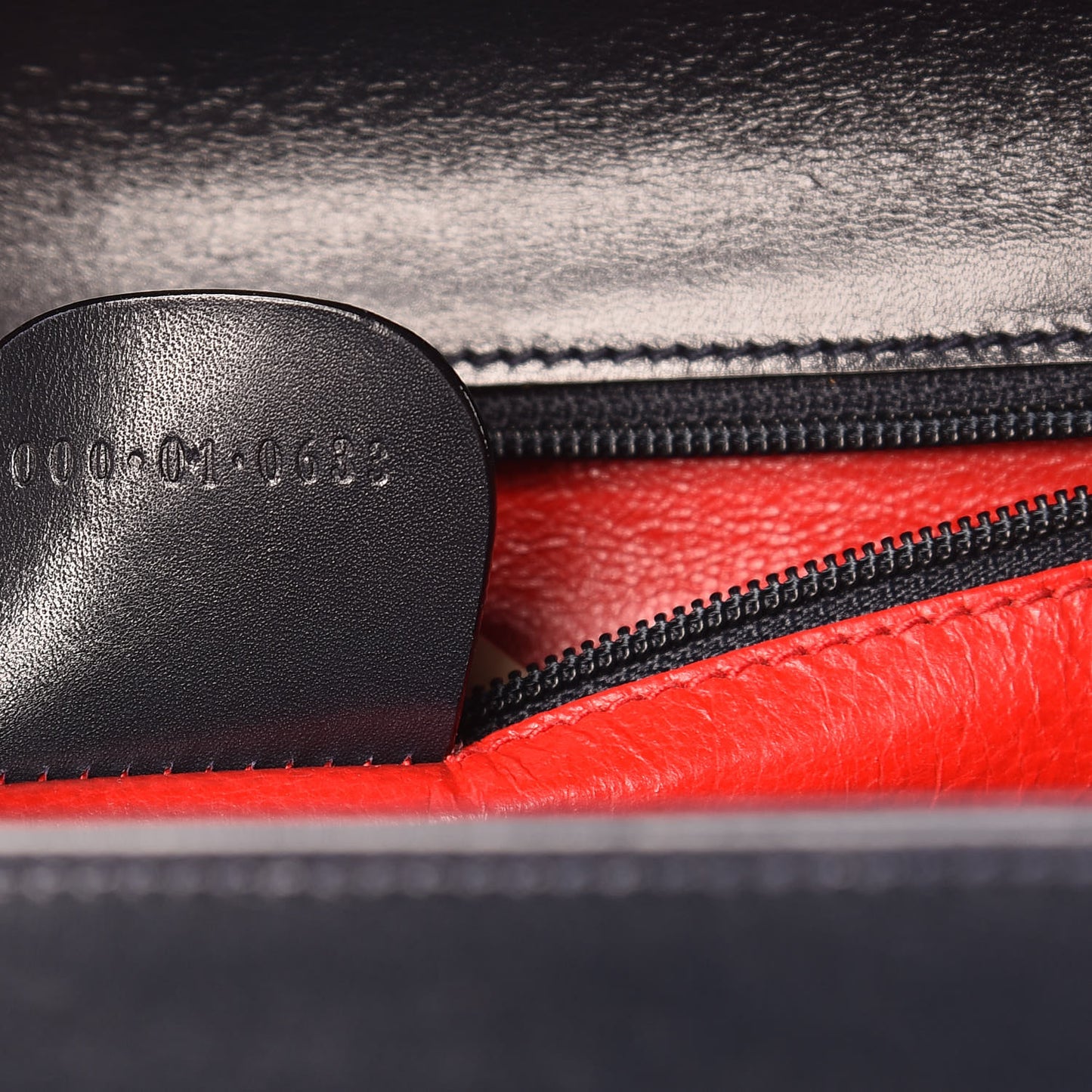 Calfskin Bamboo Top Handle Bag Navy