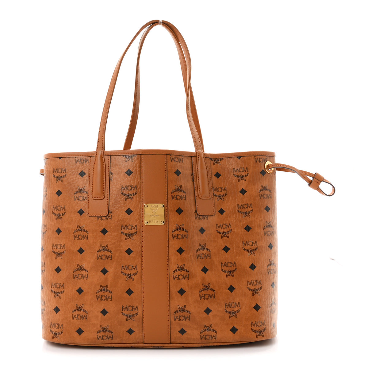 Visetos Medium Liz Reversible Shopper Tote Cognac