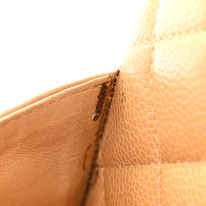 Chanel Caviar Quilted Large Bowler Bag Beige 11 of 21