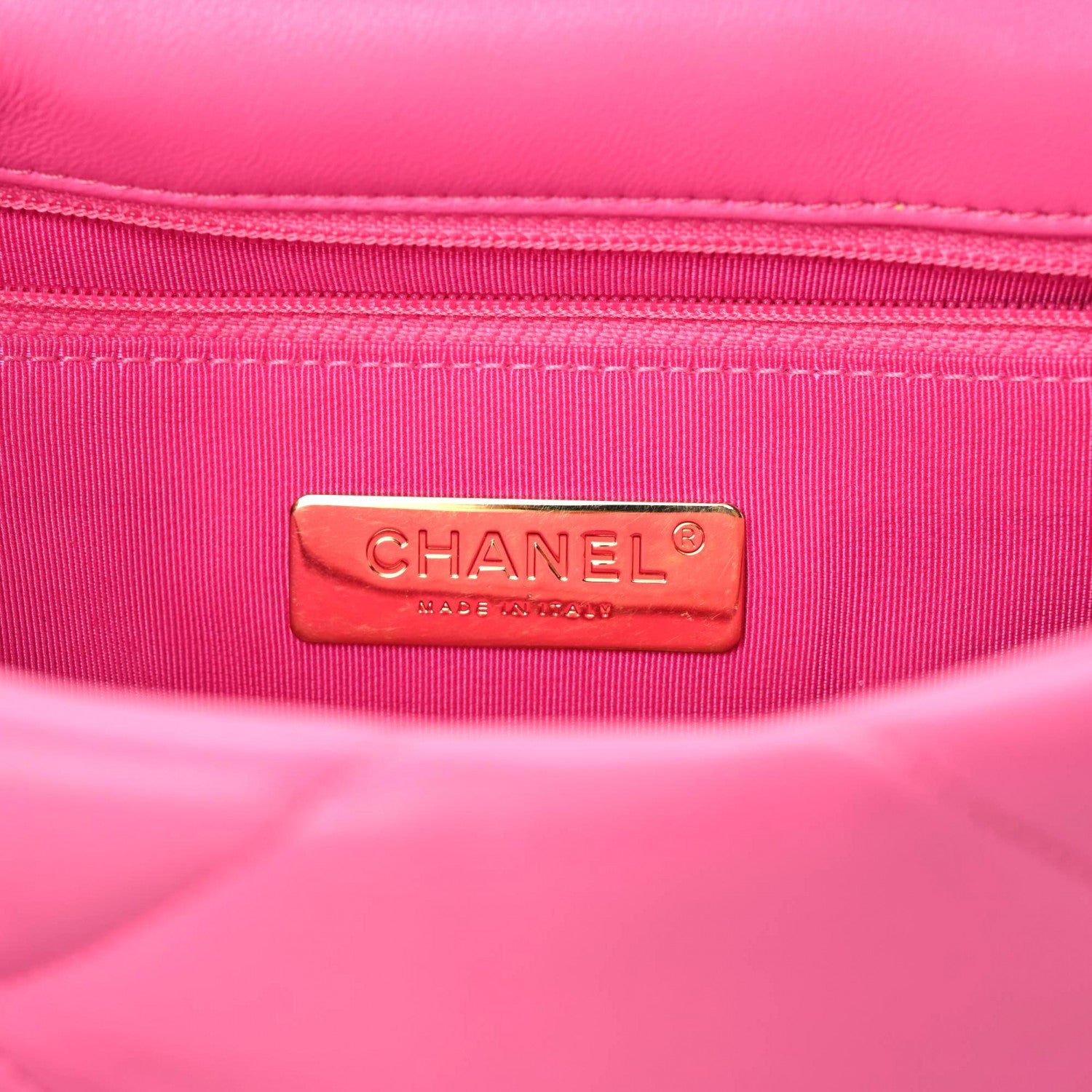 Chanel Lambskin Quilted Medium Chanel 19 Flap Pink 8 of 10