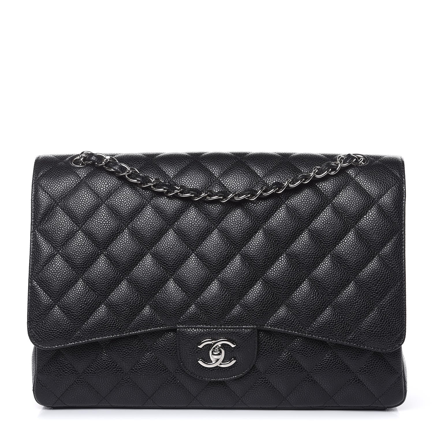 Chanel Caviar Quilted Maxi Single Flap Black 1 of 10