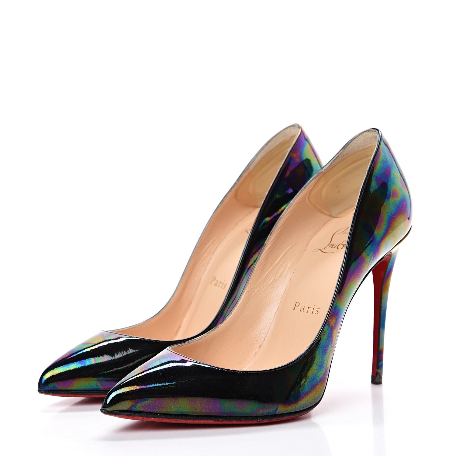 Christian Louboutin Patent Pigalle Follies 100 Pumps 36.5 Stellar Black 3 of 12