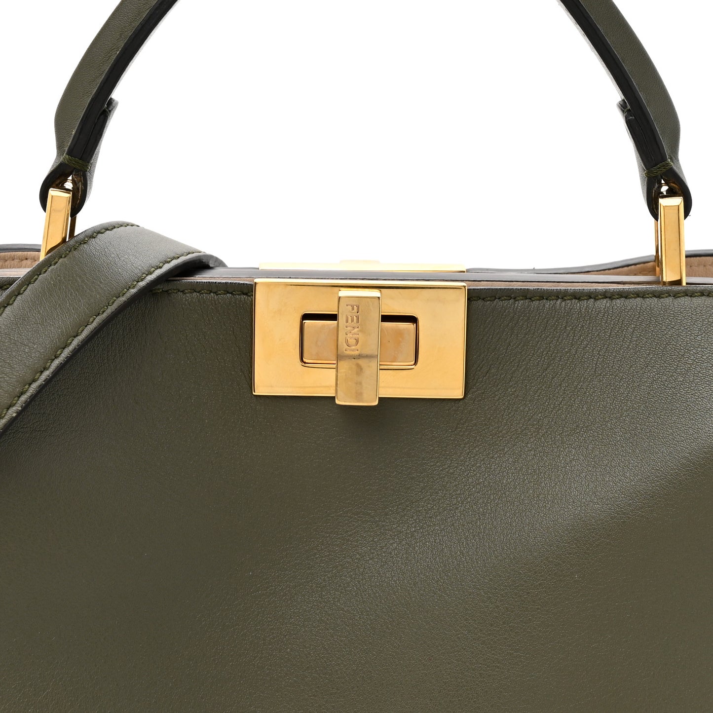 Vitello Tahiti Burro Medium Peekaboo Iconic Essentially Satchel Asparago Camelia