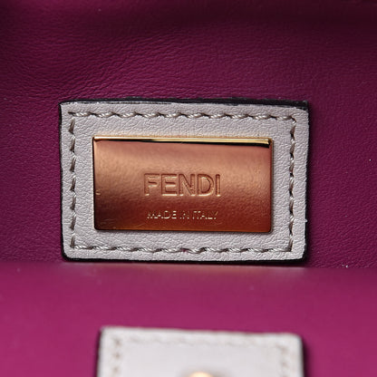 Fendi Vitello Dolce Century Petite 2Jours Tote Grigio Polvere Ciclamino 6 of 11