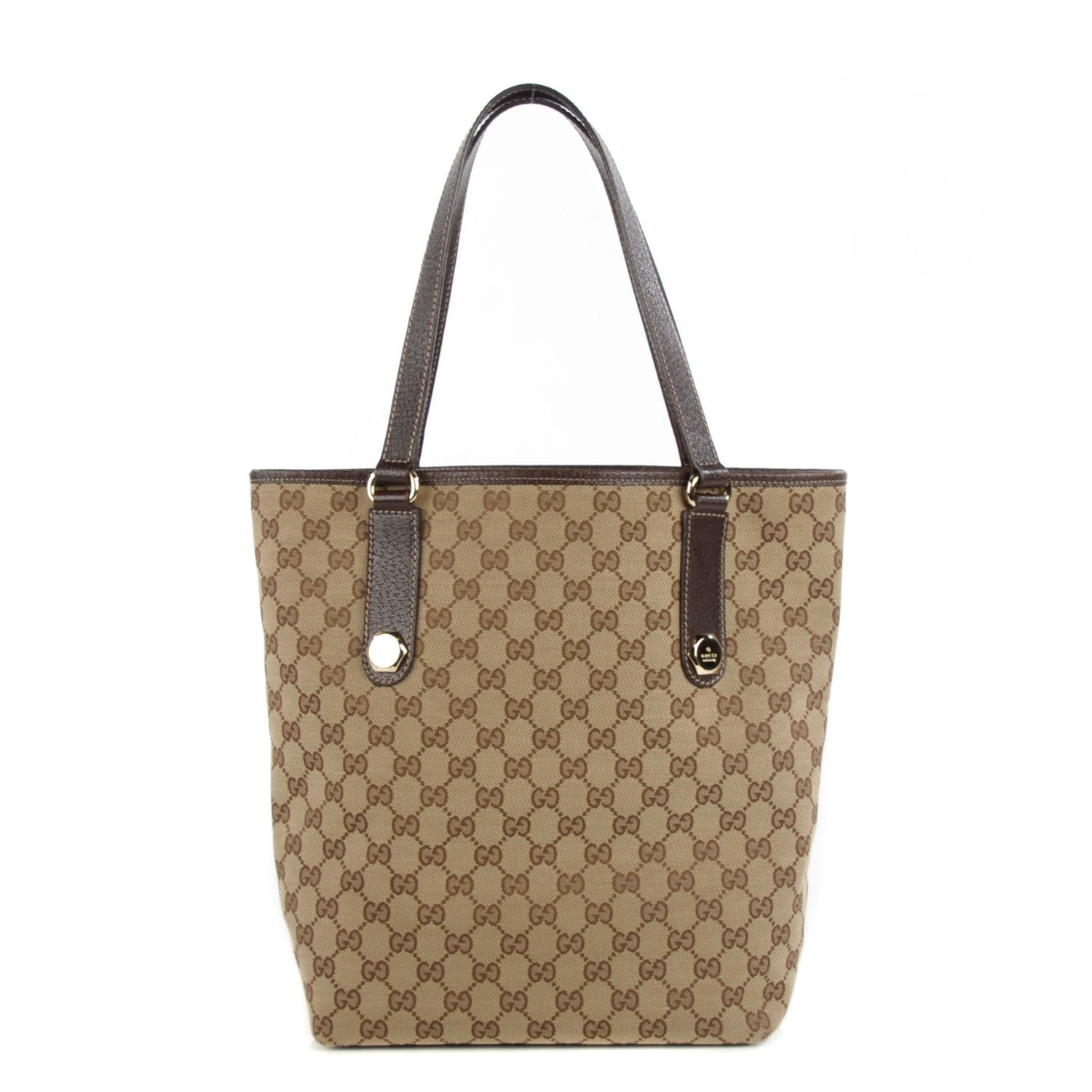 Gucci Monogram Medium Charmy Tote Brown 1 of 8