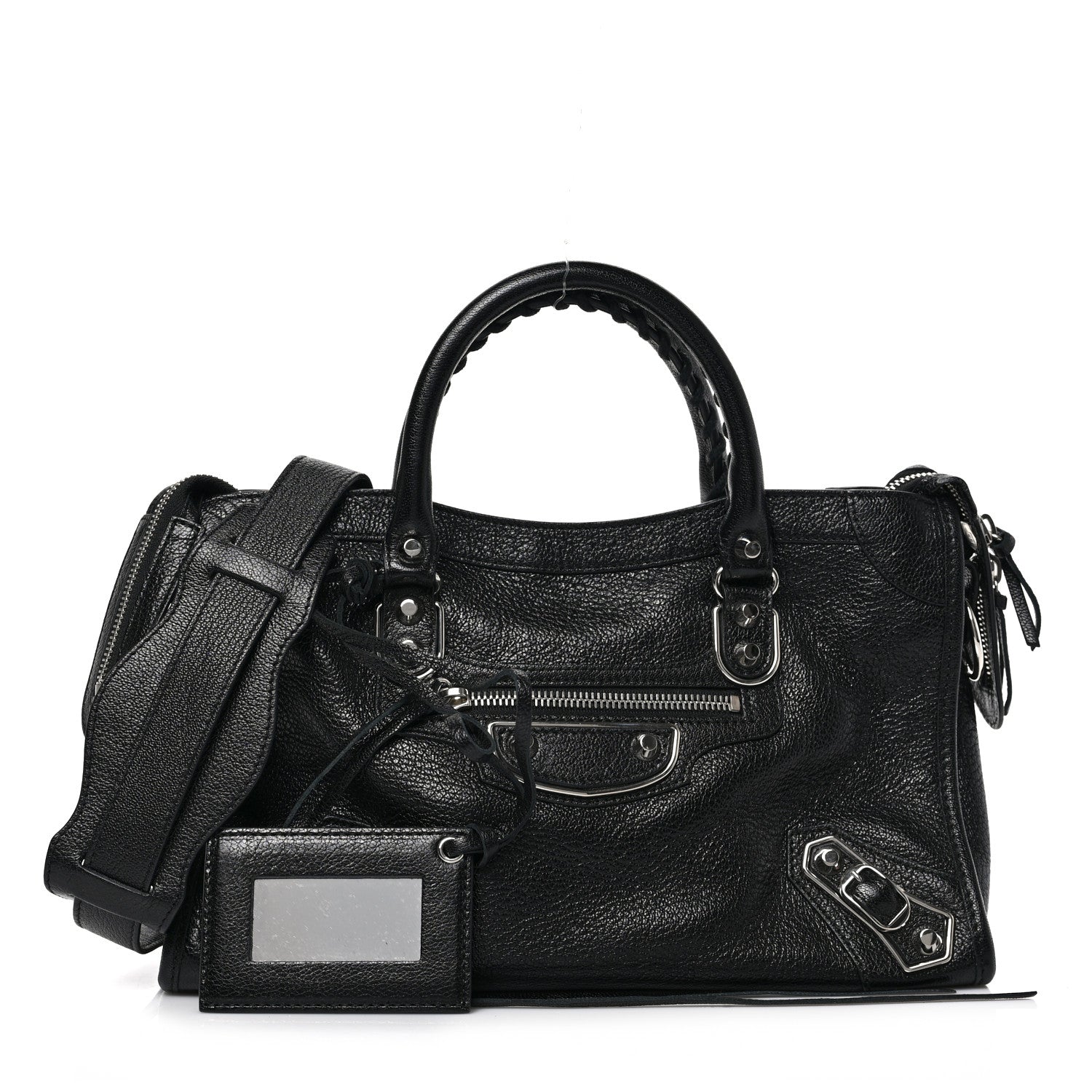 Balenciaga Chevre Silver Metallic Edge Hardware S City Black 1 of 8