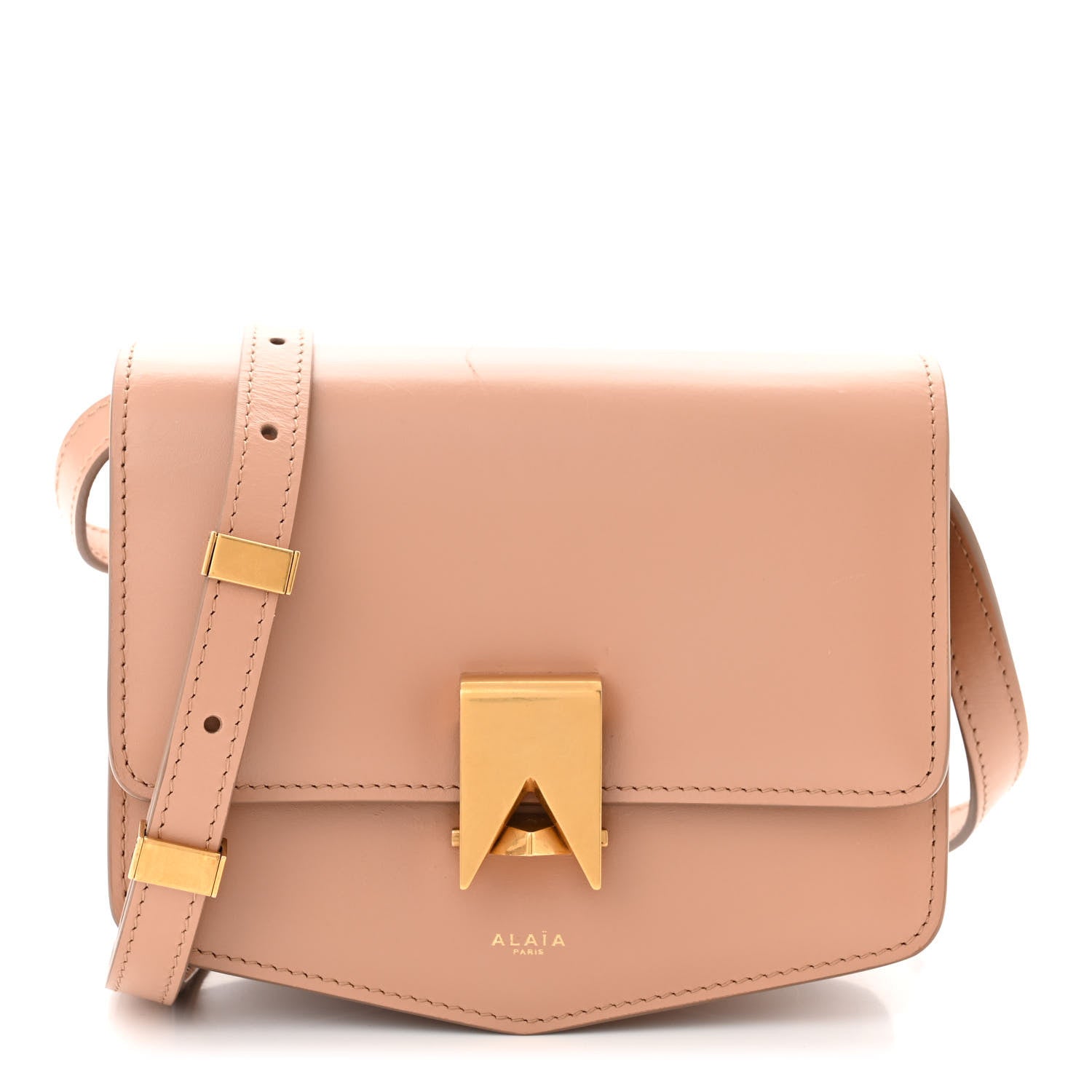 Alaia Calfskin Small Le Papa Crossbody Rose 1 of 10