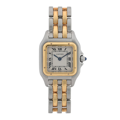 Cartier Stainless Steel 18K Yellow Gold 22mm Panthere Quartz Watch 1 of 4