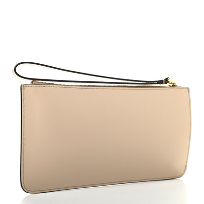 Fendi Vitello Liberty Studded Zip Pouch Sand Multicolor 3 of 7