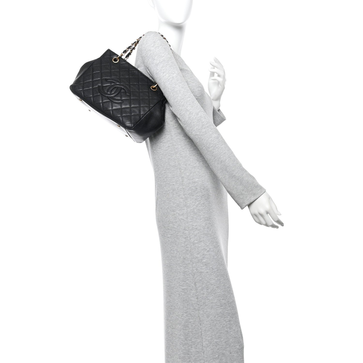 Chanel Caviar Quilted Petit Timeless Tote PTT Black 3 of 21