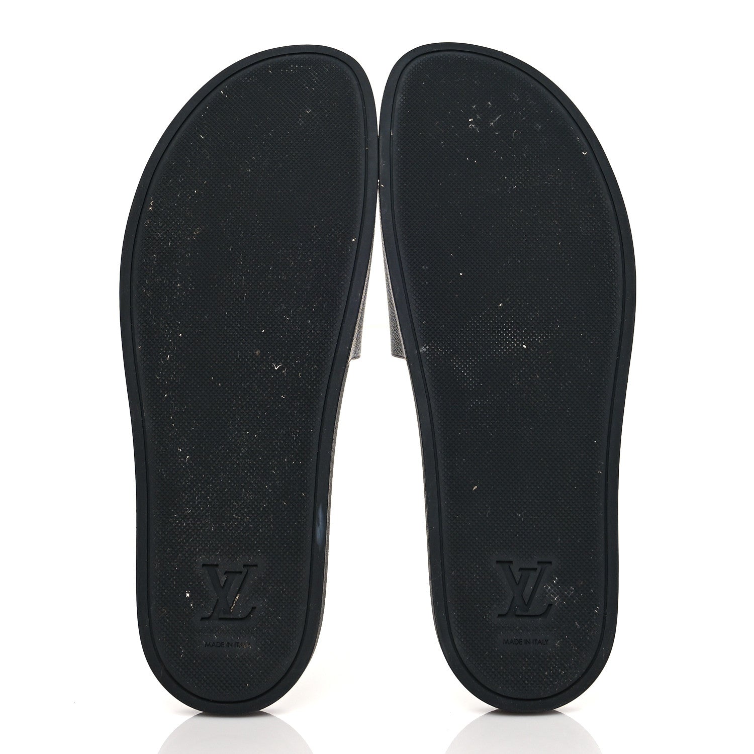 Louis Vuitton Rubber Monogram Eclipse Mens Waterfront Mules 11 Black 5 of 7
