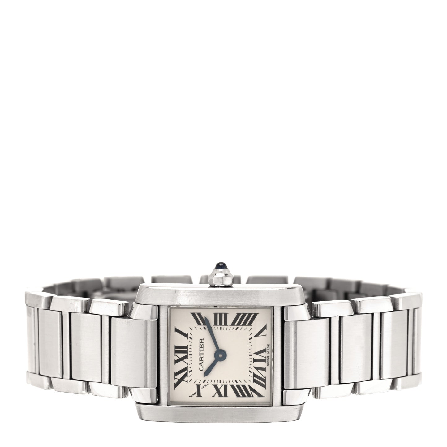 Stainless Steel 20mm Tank Francaise Quartz Watch