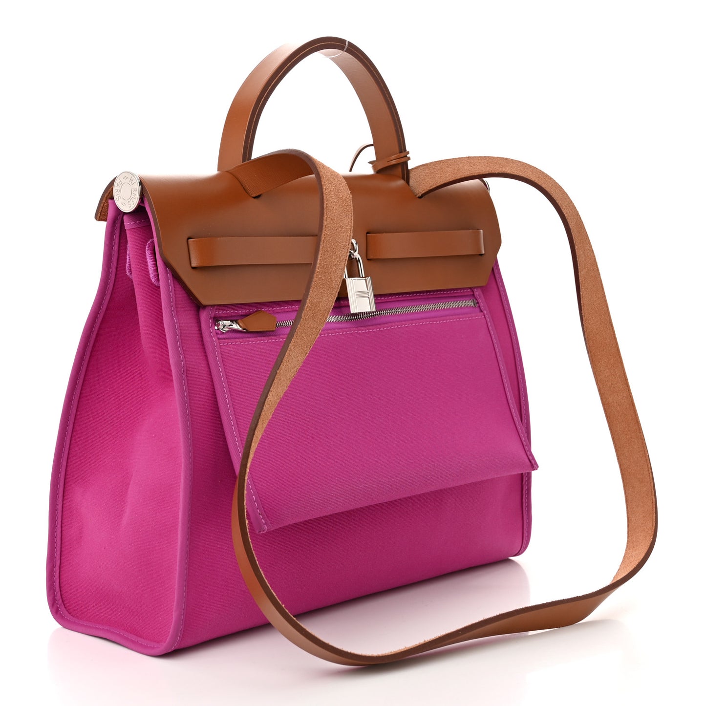 Vache Hunter Toile Herbag Zip 31 PM Magnolia Fauve