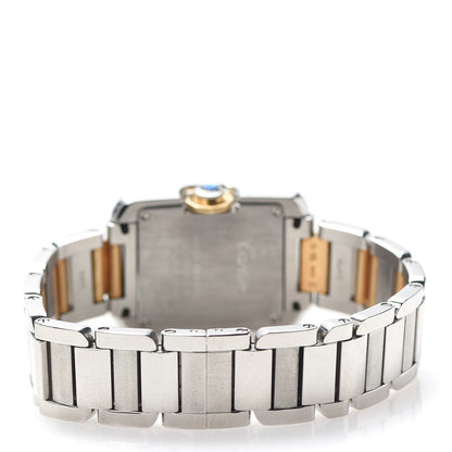 Cartier Stainless Steel 18K Yellow Gold 23mm Tank Anglaise Quartz Watch 4 of 7