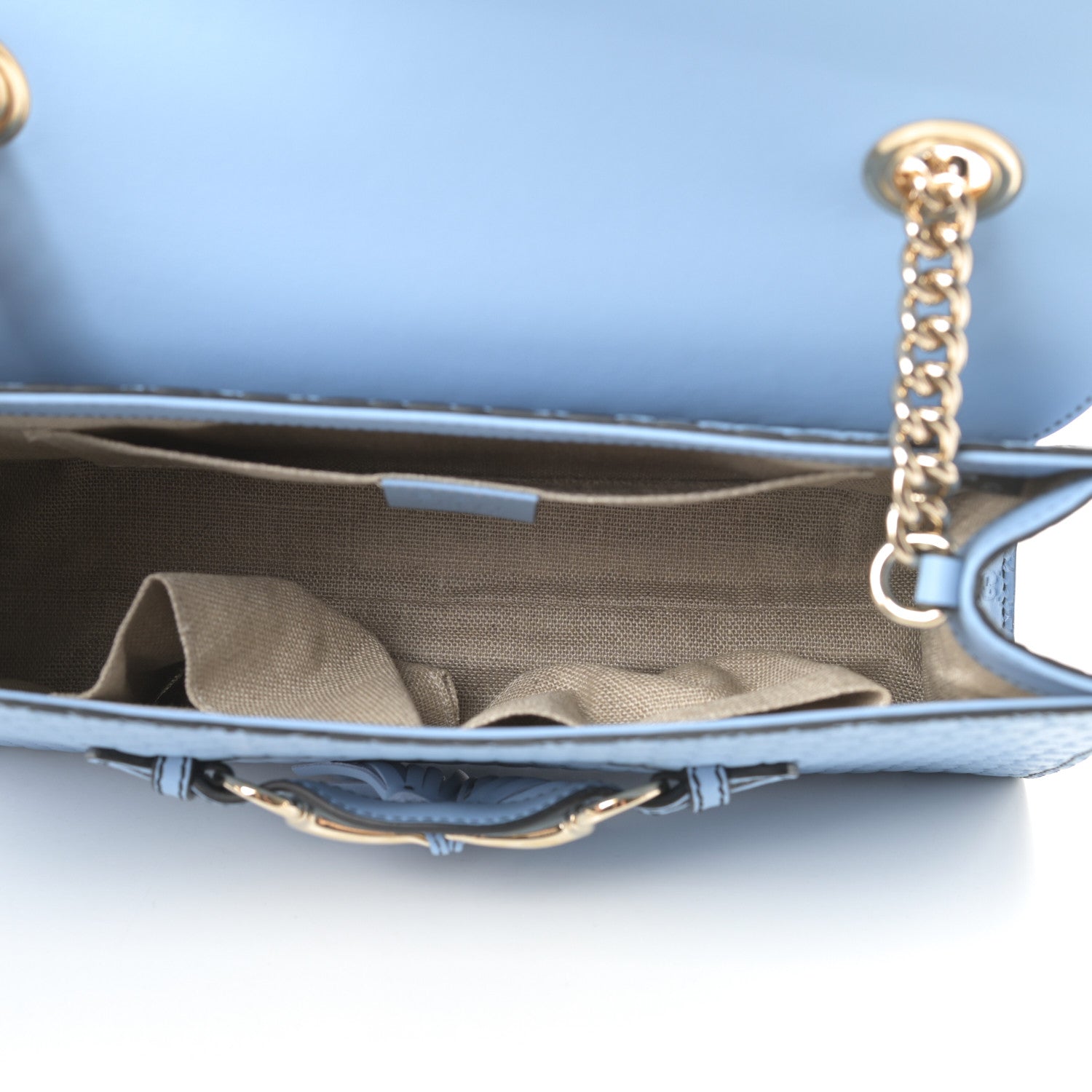 Gucci Microguccissima Medium Emily Chain Shoulder Bag Mineral Blue 5 of 10