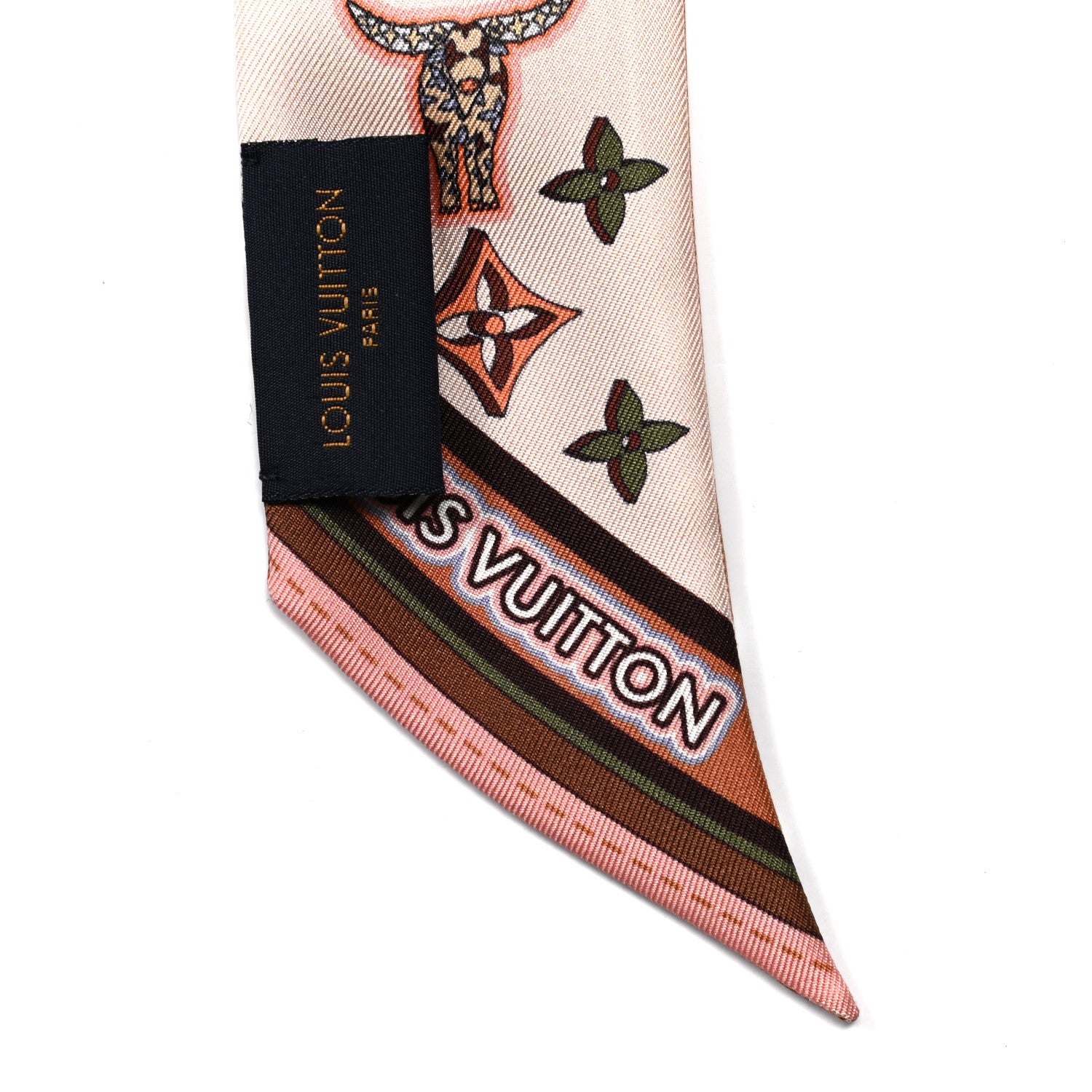 Louis Vuitton Silk Astro Taurus BB Bandeau Beige 3 of 4