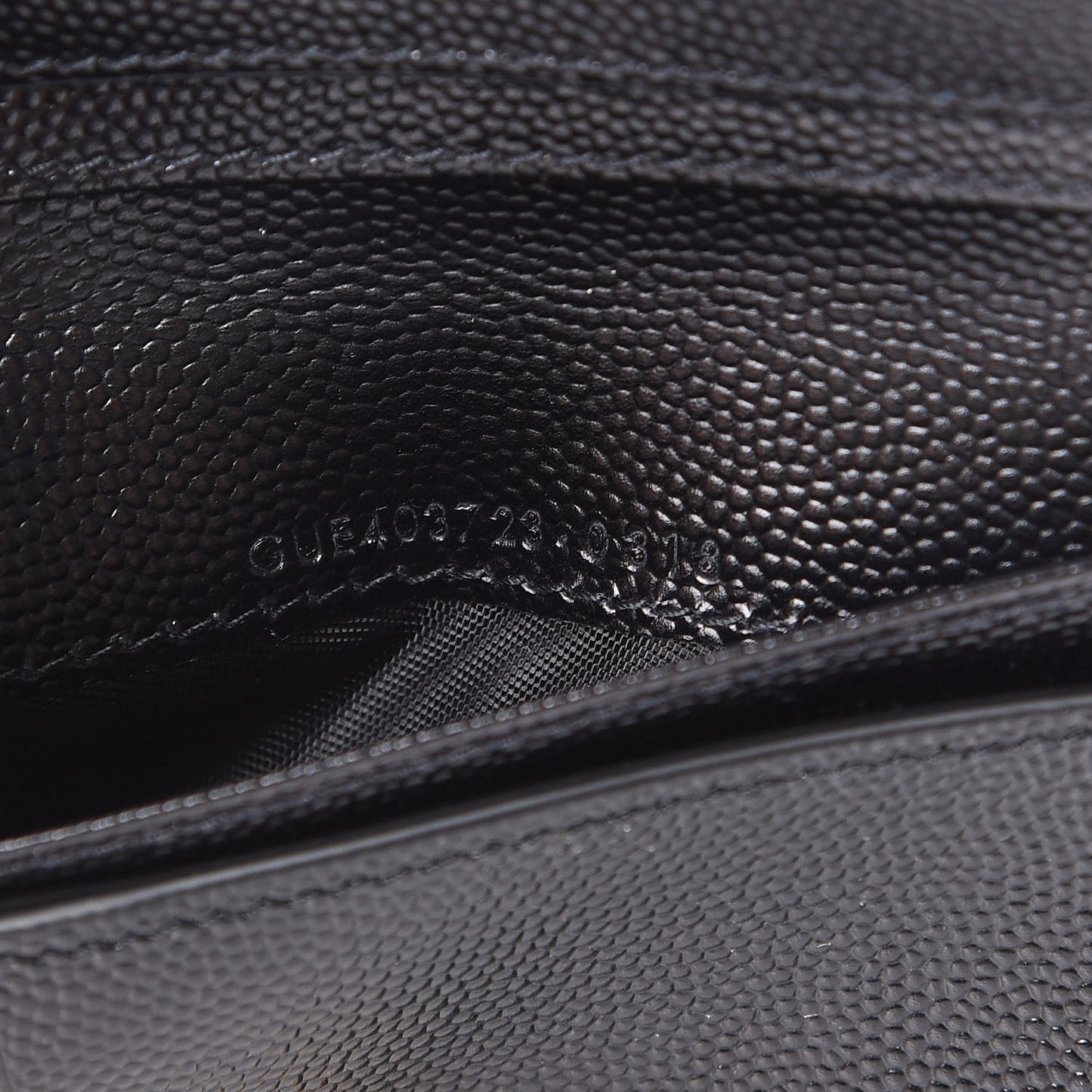 Grain De Poudre Matelasse Chevron Monogram Compact Zip Around Wallet Black