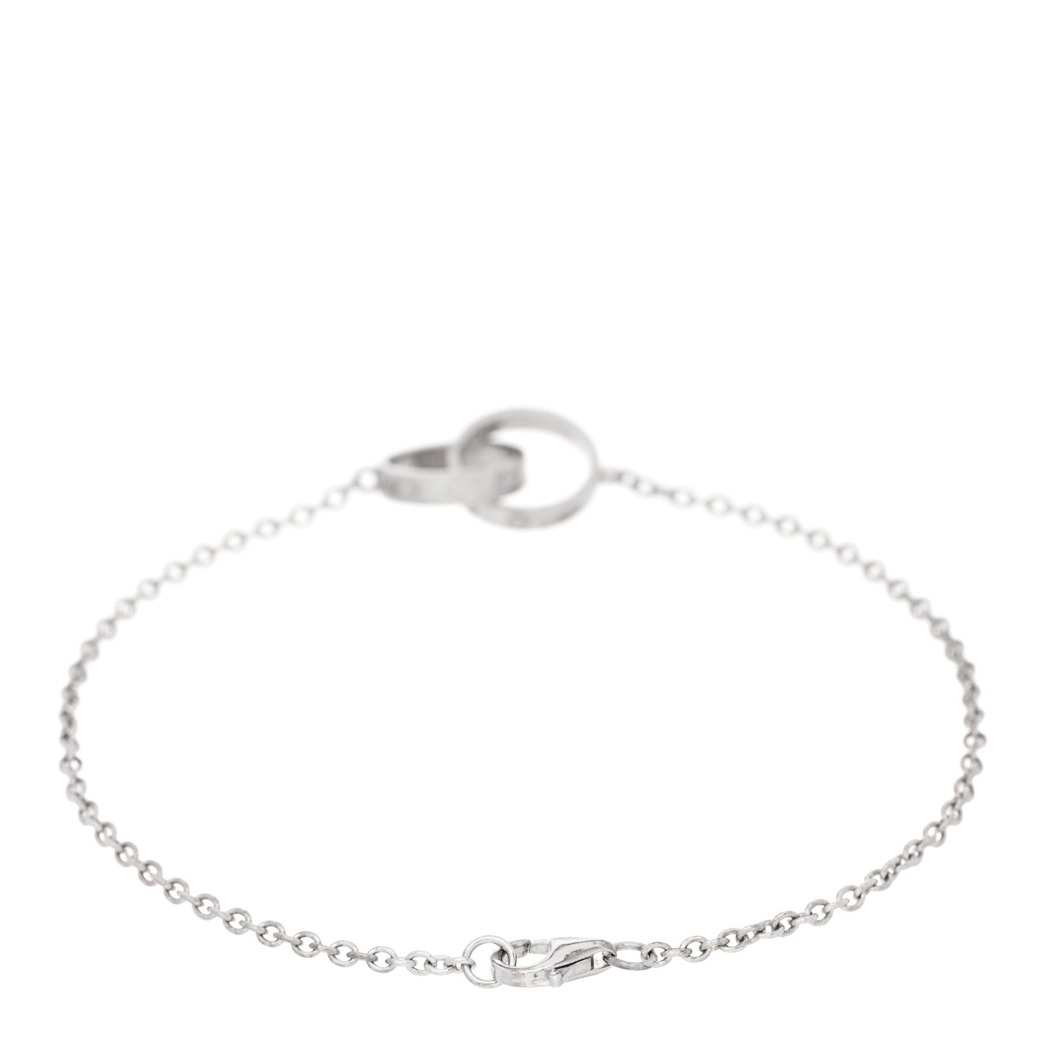 Cartier 18K White Gold Interlocking LOVE Bracelet 2 of 3