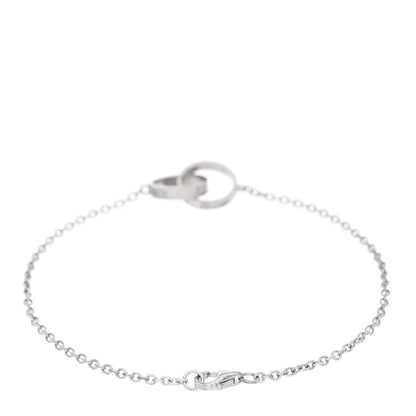 Cartier 18K White Gold Interlocking LOVE Bracelet 2 of 3