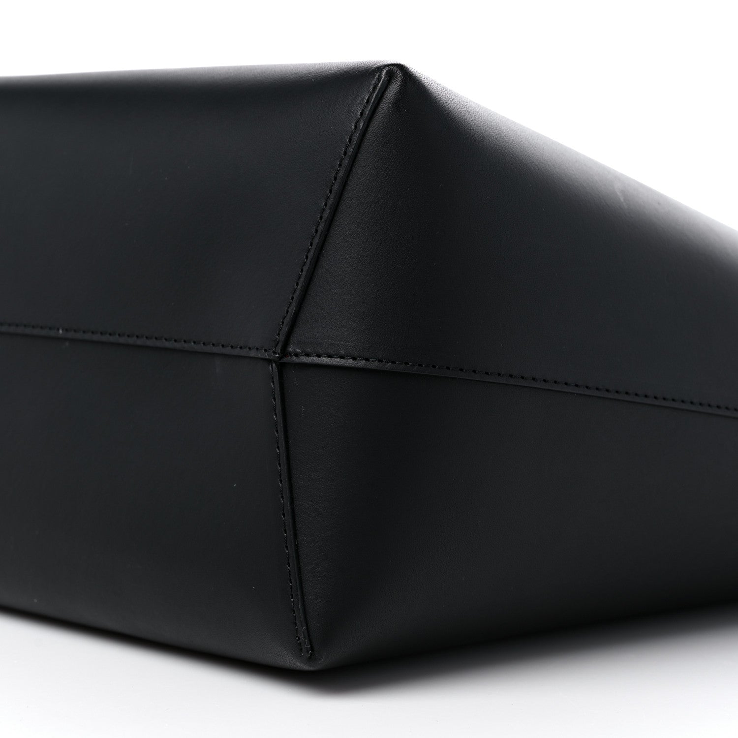 Mansur Gavriel Calfskin Large Shopping Tote Black Flamma 9 of 11