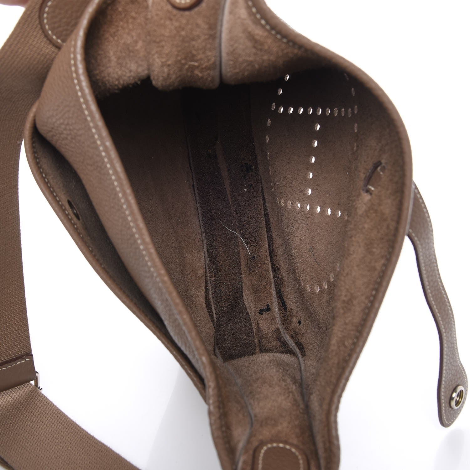 Hermes Taurillon Clemence Evelyne III PM Etoupe 7 of 14