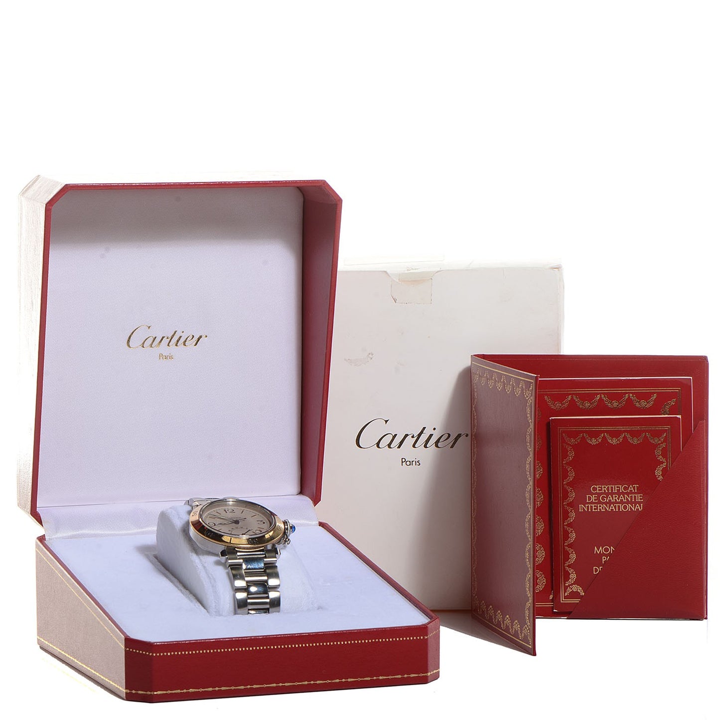 Stainless Steel 18K Yellow Gold 38mm Pasha C Automatic Watch