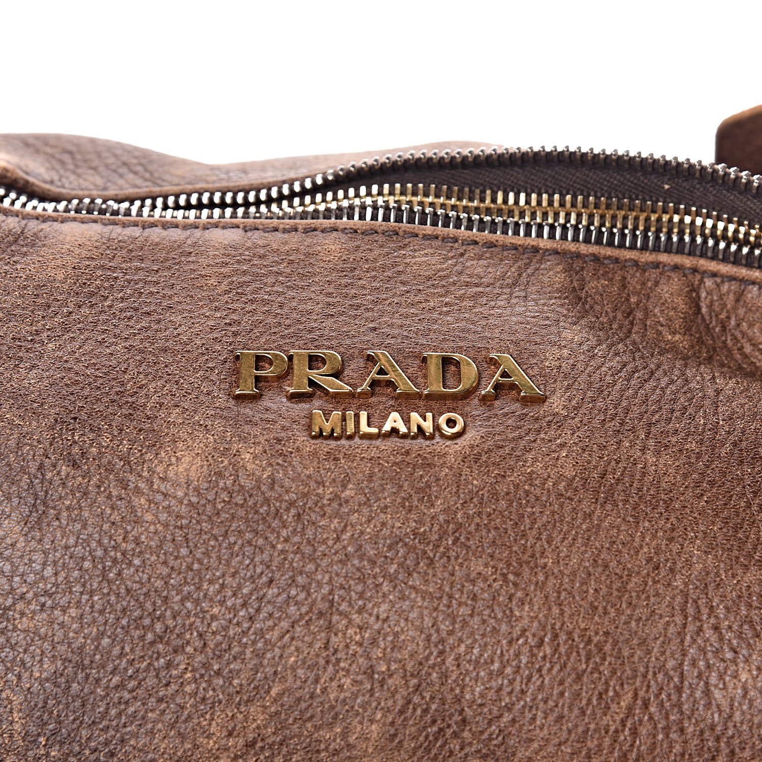 Prada Deerskin Tamponato Hobo Brown 8 of 14