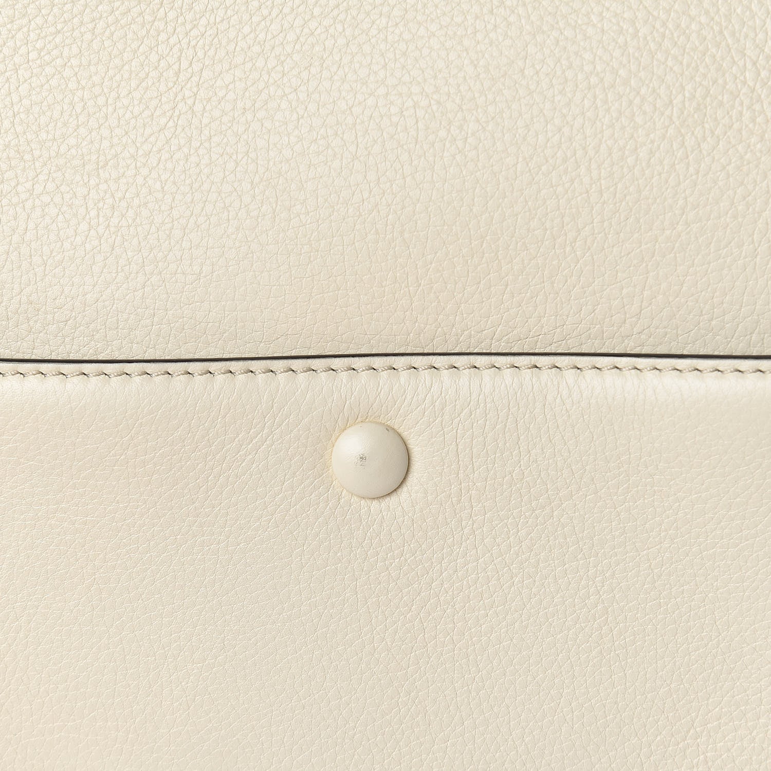 Celine Grained Calfskin Medium Edge Shoulder Bag Cream 18 of 18
