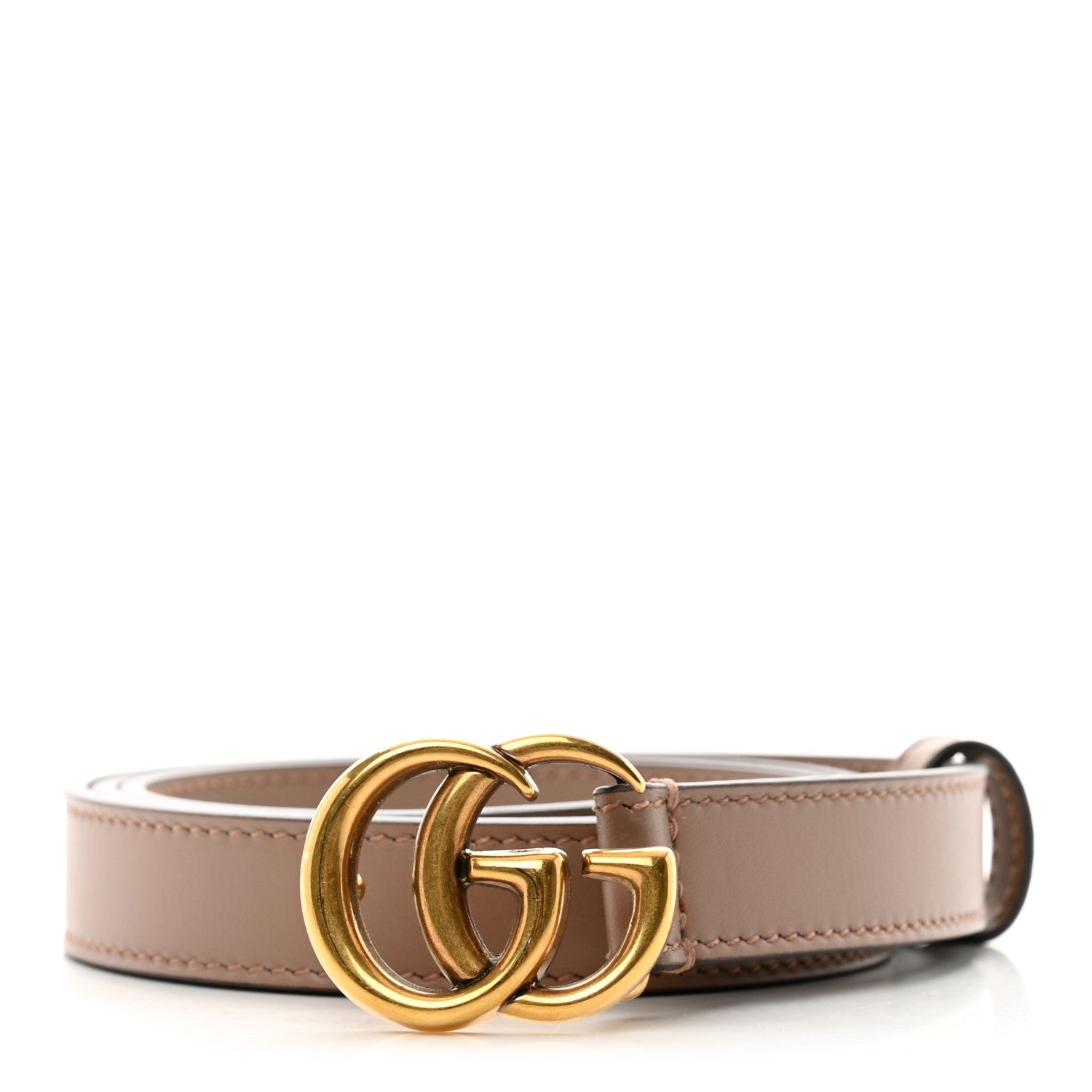 Gucci Calfskin Double G 20mm Belt 80 32 Porcelain Rose 1 of 7