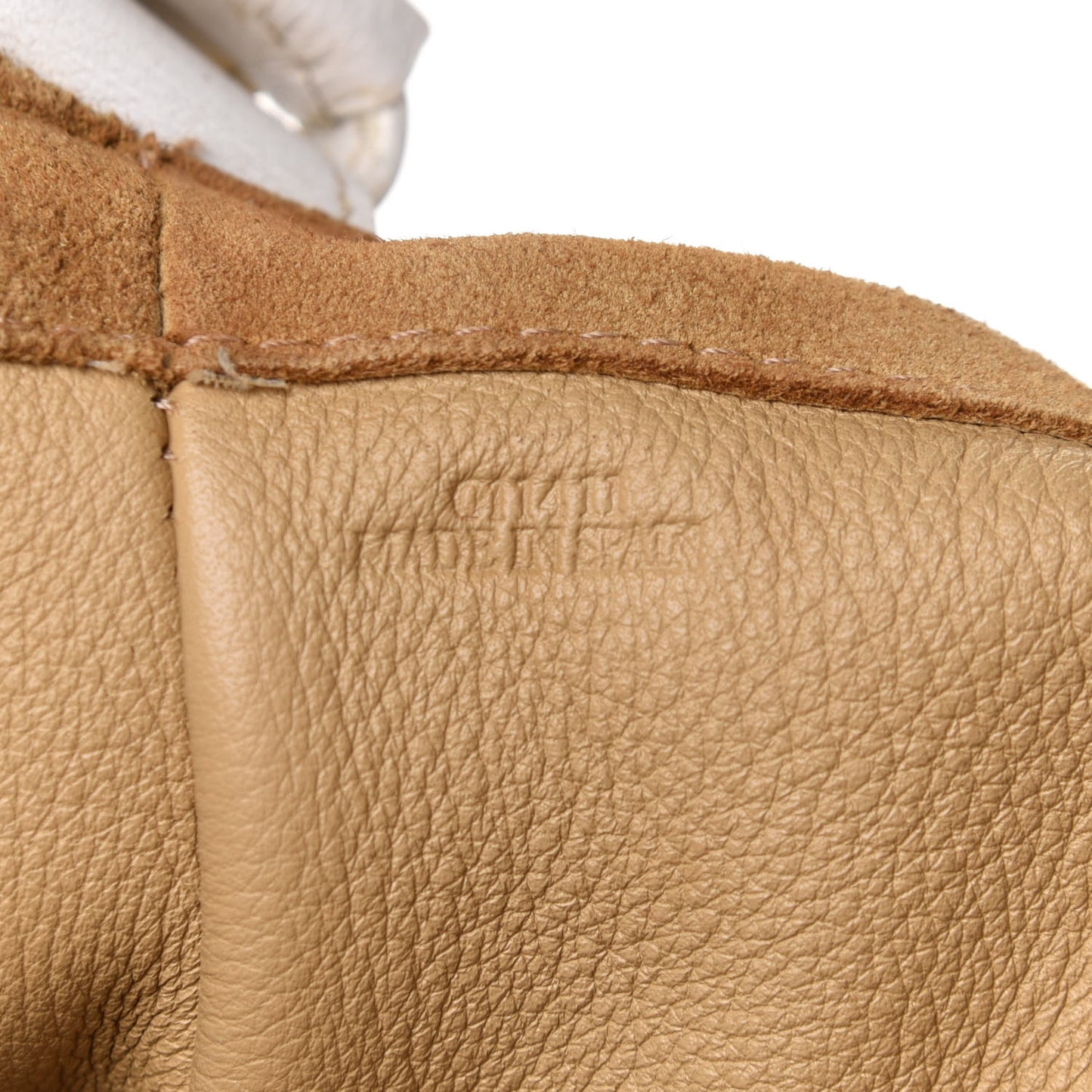 Suede Flamenco Knot Bag Caramel