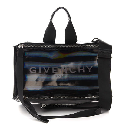 Givenchy Glossy Iridescent Rubber Large Pandora Bag Black 1 of 9
