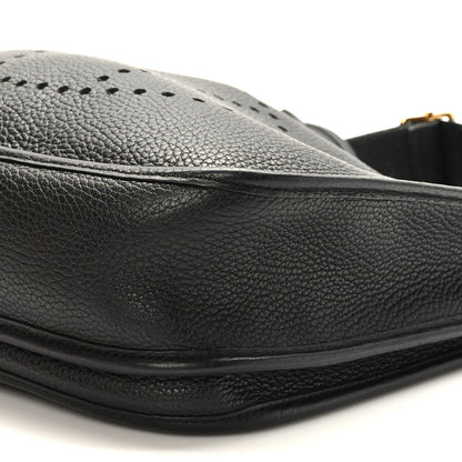 Hermes Taurillon Clemence Evelyne III PM Black 9 of 10
