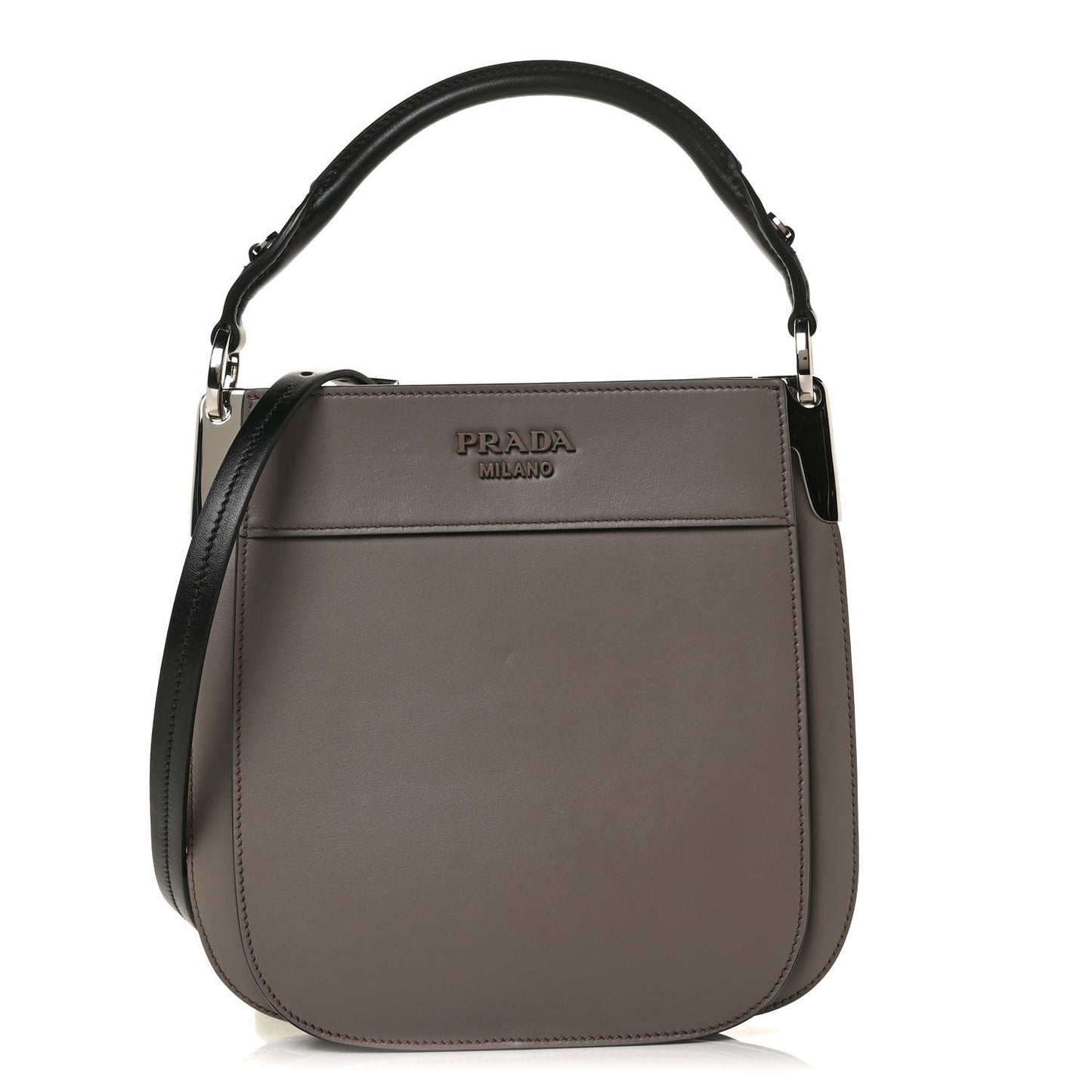 City Calfskin Small Margit Bag Argilla Black