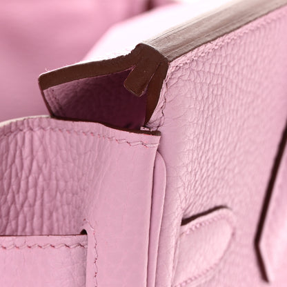 Hermes Taurillon Clemence Birkin 30 Mauve Sylvestre 12 of 14