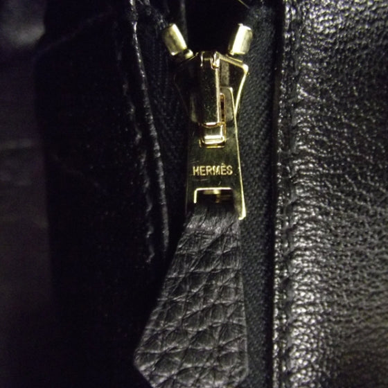 Taurillon Clemence Birkin 35 Noir