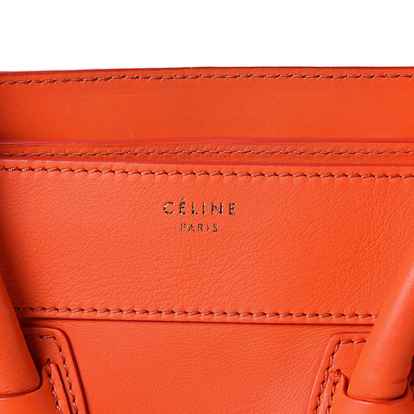 Smooth Calfskin Mini Luggage Orange