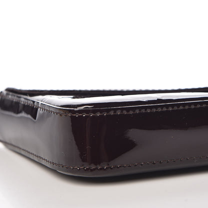Louis Vuitton Vernis Pochette Felicie Chain Wallet Amarante 8 of 9