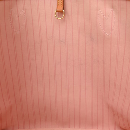 Louis Vuitton Damier Azur Neo Neverfull MM Rose Ballerine 13 of 16