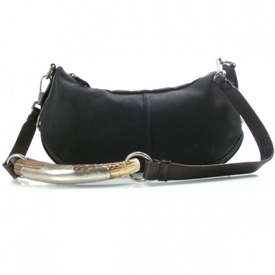 Canvas Mombasa Horn Shoulder Bag