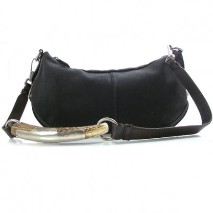 Saint Laurent Canvas Mombasa Horn Shoulder Bag 1 of 9