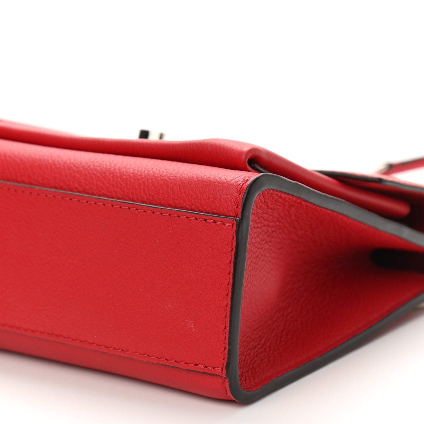 Soft Calfskin Mylockme Chain Bag BB Rubis