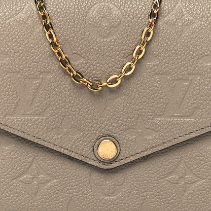 Louis Vuitton Empreinte Pochette Felicie Chain Wallet Tourterelle 10 of 18
